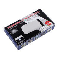 Portable Led Rectangular Pull-out Magnifier with LED Light HD 4X Acrylic Optical Lens Folding Magnifying Glass for Jewelry