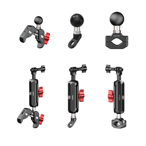 1 ''Bóng gắn kết Bộ chuyển đổi hành động máy ảnh gắn kết cho GoPro & insta360 phụ kiện xe máy tay lái kẹp khung chủ - Product Image 1