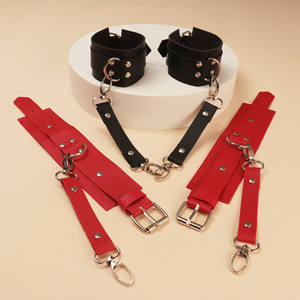 Europese punk dame lederen niet-mainstream bindend handgebakken harnas SM anale seks gothic creatieve trend bondage handboeien halsband - Product Image 2