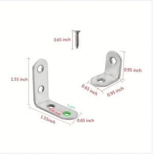 Chất Lượng Cao Đồ Nội Thất L Hình Thanh Góc Kim Loại Đúc Sắt Thép Gỗ Kết Nối Kệ Góc Chân Đế Cho Gỗ Gỗ - Product Image 3