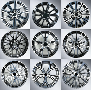 Nouvelles jantes forgées 2 pièces à 5 branches étoilées, face dorée, baril argenté poli, 16-24 pouces, PCD 5*108/112/114.3/115/120/130 Boyue - Product Image 6