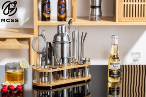 Nouvelle Collection 2025 : Kit de Barman Professionnel en Acier Inoxydable de Haute Qualité avec Support Métallique pour Barman - Product Image 5