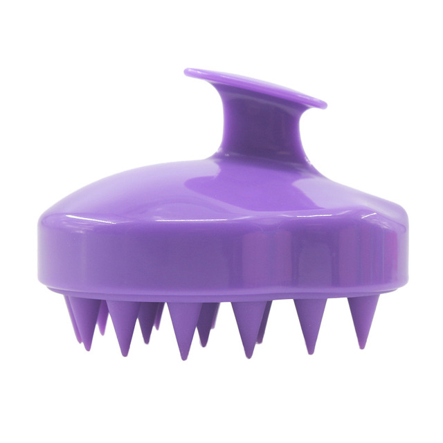 Factory-Priced Comfortable Silicone Massage Brush Colorful Soft Body Hair Scalp Cleaner Shampoo Massager