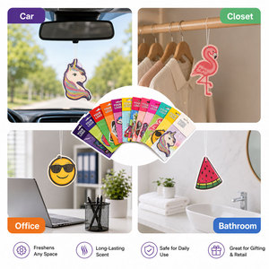Ambientador de Coche con Logotipo Personalizado, Clip para Ventilación, Forma de Dibujo Animado, Aroma Duradero, Adorno de Plástico para Vehículo - Product Image 4