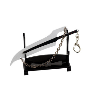 Aleación de zinc Todo Metal Pequeño Juguete Espada Bleach Kurosaki Ichigo Zanpakutou <span class=keywords><strong>Zangetsu</strong></span> Mini Katana - Product Image 3
