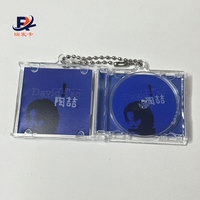 Kunden spezifische Acryl Schlüssel bund DIY Star Fan Unterstützung hausgemachte umgebende Gedenk album Mini CD kleinen Anhänger