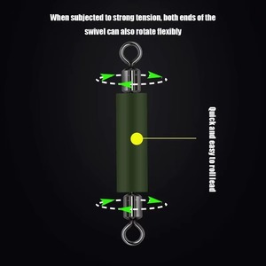 Accessoires <span class=keywords><strong>de</strong></span> pêche pour <span class=keywords><strong>carpe</strong></span> : Mousqueton pivotant en cuivre 13-15-17 mm, anti-corrosion, pour appâts et leurres. - Product Image 4