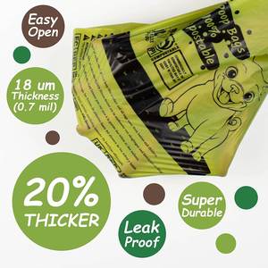 Factory Wholesale Customization 100% Biodegradable <b>Compostable</b> Pet Dog Poop Disposal <b>Bag</b> - Product Image 4