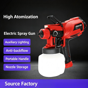 Electric Paint Spray Gun 1L Cup Adjustable <b>Pressure</b> 1.0mm Nozzle Universal Motor - Product Image 5