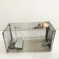 Groothandel Opvouwbare Metalen Draad Duivenval Kooi Humane Levende Dier Muis Rat Trap Kooi Gegalvaniseerd Groot Formaat Rat Kooi Val