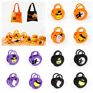 DAMAI Halloween Basket Halloween Candy Totes Bags Cute Handbag Basket Buckets Trick or Treat Bags for Halloween Home - Product Image 2