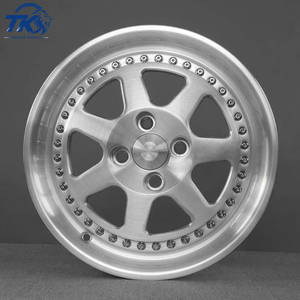ล้อแม็กซ์แบบกำหนดเองสไตล์เรโทรสีเงินขัดเงา 2 ชิ้น ขนาด 17 18 19 นิ้ว 4x100 5x114 6 ก้าน สำหรับรถยนต์นั่งส่วนบุคคล - Product Image 4