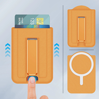 Fungsi Stand Lipat, Dompet PC Keras dengan Slot Kartu, Kantong Kartu Kredit Magnetik untuk Casing Ponsel iPhone 17 16 15