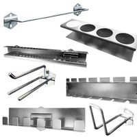 Crochets de suspension pour panneau perforé en métal, accessoires de magasin de détail, outils de quincaillerie, personnalisables en gros
