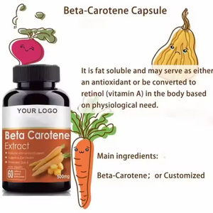 Ausreson Complément alimentaire halal à base de plantes bêta-carotène Supplément organique Vitamine a Capsules naturelles de bêta-carotène - Product Image 3