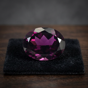6x8mm ovale coupe grenat rhodolite naturel prix d'usine en gros pierre précieuse en vrac à facettes de haute qualité par carat IGI - Product Image 3