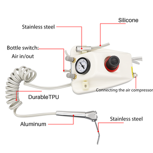 Unit turbin <span class=keywords><strong>Dental</strong></span> portabel kualitas tinggi, bekerja dengan kompresor udara <span class=keywords><strong>3</strong></span> jalan penyuntik 24 lubang - Product Image 3