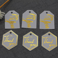 Étiquettes en papier vélin de haute qualité, écologiques, imprimées UV, estampées à chaud en or, design personnalisé, étiquettes suspendues pour vêtements