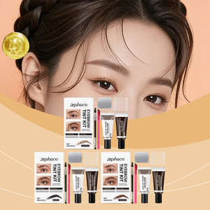 Kit de teinture pour sourcils Zephoco 30G (15G*2) Crème longue tenue pour un rehaussement naturel des sourcils - Product Image 1