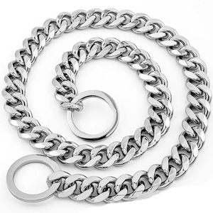 Kalung Anjing Mewah DEM/DOM Tersedia, Kalung Hip Hop untuk Hewan Peliharaan, Kit Tali Anjing, Kalung Choke, Tali Anjing, Rantai Anjing Cuban Bully Link - Product Image 4