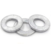 GB97 DIN125 Hot Dip Galvanized Plain Washers Round Flat Washer Galvanized Fastener Flash Plate Washer