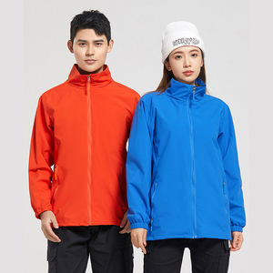 Customized Autumn Winter Workwear Stand Collar Windbreaker Thin Polyester Leisure Uniforms With Logo Design - Product Image 4