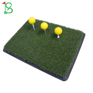 Tapis d'entraînement de golf en gazon artificiel avec base en caoutchouc, personnalisable pour l'entraînement en intérieur et en extérieur, Se 16 - Product Image 3