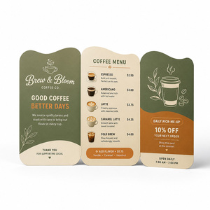 Brochure Printing Custom Print Brochure Tri Fold <b>Gloss</b> Lamination for Cosmetic Marketing - Product Image 1