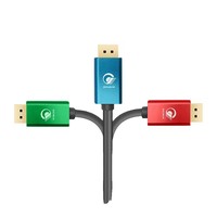 Câble plaqué or de haute qualité noir pour connecteur mâle-mâle 4K 30Hz, 2 m, pour lecteur DVD PS5 et moniteur