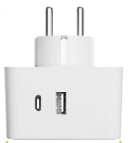 Lampe murale LED moderne pour la maison, à intensité variable, prise européenne, sortie USB-A/USB-C, charge, commande tactile, lampe de lecture à brancher, abat-jour blanc pour cuisine