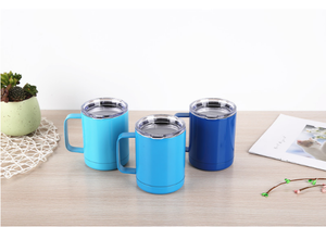 Tazza da 12 once <span class=keywords><strong>con</strong></span> doppio manico isolata in acciaio inossidabile per tisane <span class=keywords><strong>con</strong></span> manico - Product Image 6