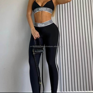 Ensemble de vêtements de sport personnalisés 2 pièces, vêtements de fitness, ensemble de course à pied et de yoga, ensemble de sport de haute qualité pour femmes, design sportif - Product Image 1