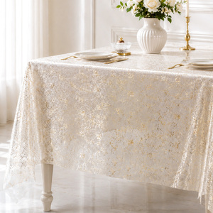 <span class=keywords><strong>Mantel</strong></span> <span class=keywords><strong>de</strong></span> Tul Dorado con Láminas <span class=keywords><strong>de</strong></span> Oro, Duradero y Elegante, Ideal para Bodas, Fiestas <span class=keywords><strong>de</strong></span> Cumpleaños, Camino <span class=keywords><strong>de</strong></span> Mesa para el Hogar - Product Image 6