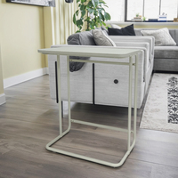 Table basse moderne multifonction en métal avec étagères amovibles, table d'appoint décorative pour la maison, la lecture, le canapé, le lit, le salon
