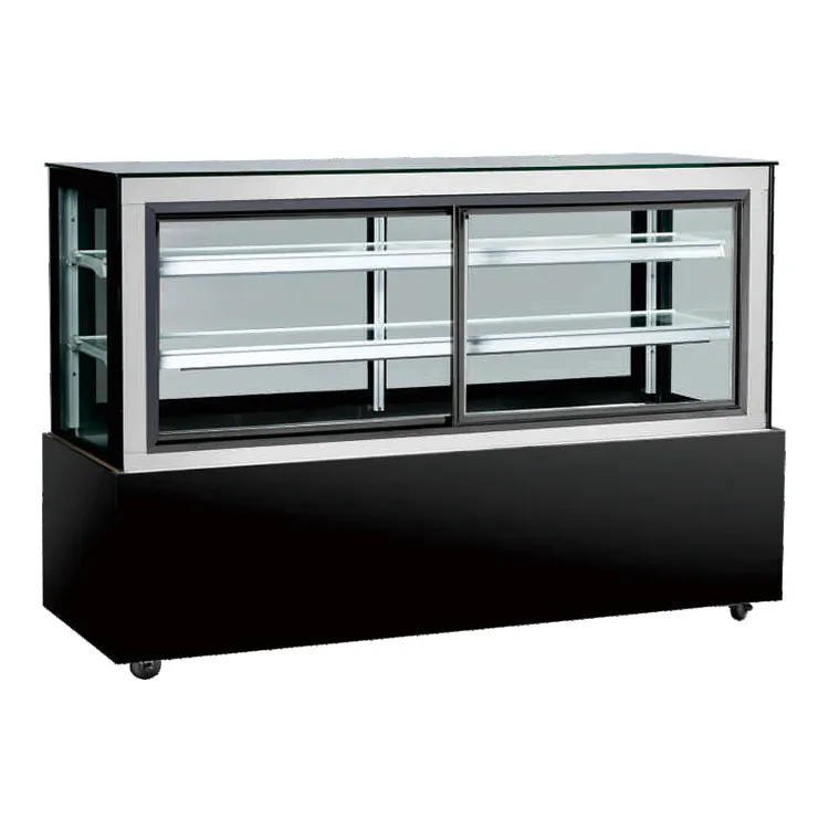 Présentoir de comptoir supérieur bar à gâteaux réfrigérateur boîtier refroidi par air présentoir à gâteaux