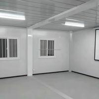 Maison modulaire anti-sismique et ignifuge, toit en forme de A, maison préfabriquée détachable pour hôpital
