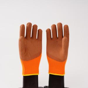 Linh Hoạt 50G Dùng Một Lần Làm Việc Găng Tay Polyester Bông Lót Bảo Vệ Bọt Kết Thúc Dot Mô Hình Spandex Lớp Phủ Cao Su Mẫu Miễn Phí - Product Image 2