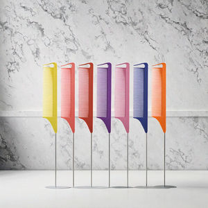 Brosse à cheveux ionique en plastique à succès, peigne de <span class=keywords><strong>coiffeur</strong></span>, massage du cuir chevelier, peigne à queue de rat, peigne professionnel de salon - Product Image 4