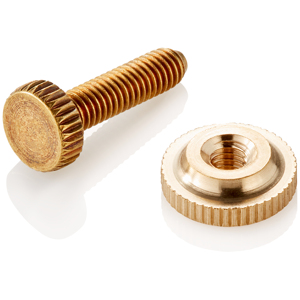 Ensemble de vis et d'écrous en laiton, fixations filetées pour l'assemblage de meubles - Product Image 1