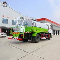 Camion anti-poussière Euro VI 12m³ à canon à brouillard de 30m et empattement de 3950mm, pulvérisateur de brume Euro VI, directement de l'usine