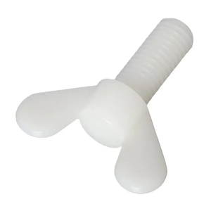 <span class=keywords><strong>Tornillo</strong></span> de <span class=keywords><strong>Mariposa</strong></span> de Nailon Plástico Blanco y Negro de Alta Calidad - Product Image 1