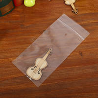 Sacs en plastique transparents refermables personnalisés avec fermeture éclair pour emballage de bijoux, sacs refermables transparents avec fermeture éclair et joint de maintien