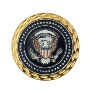 Custom in ottone metallo duro e smalto sfida moneta oro doppia faccia gettone monete con sacchetto in lega di zinco 4cm moneta su misura timbro personalizzato - Product Image 3