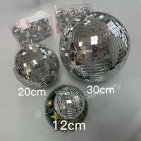Usine En Gros Décor De Noël Argent Noir Géant Gonflable Disco Ball Boule De Noël Pour La Décoration Suspendue