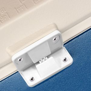 Plastic Hinges For Insulated Boxes <b>White</b> PP Material Surface Mount Durable Minimalist Design 5.7x5 Part Number - Product Image 1