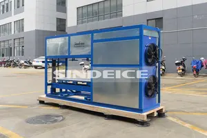 Máquina de gelo comercial SINDEICE de 1 tonelada/dia para fábrica de gelo 2024