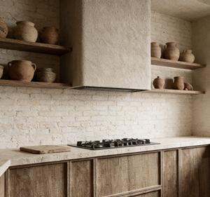 Juego de Muebles de Cocina de Madera Maciza Personalizados |   Armarios de Estilo Rústico |   Almacenamiento de Cocina de Madera Natural Elegante para Interiores Rústicos - Product Image 2