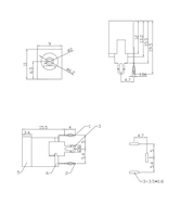 Conector Hembra de CC, Conector de Alimentación de CC de 12 V, Conector Horizontal Recto, Conector de Enchufe de CC
