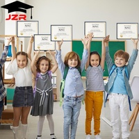 Plantilla de Diploma Escolar Editable e Imprimible de 8.5x11 Pulgadas, Papel de Certificado Personalizado con Estampado en Caliente