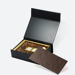 Candy <strong>Chocolate</strong> Sugar Food Grade Packaging Foldable Embossed Gift <strong>Box</strong> Custom Logo Black <strong>White</strong> Gold Cardboard Divider Empty <strong>Box</strong> - Product Image 5